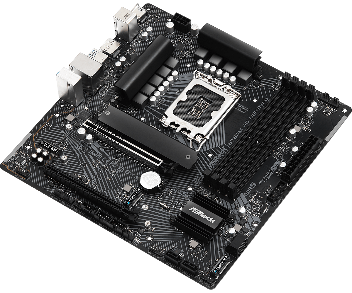 ASROCK B760M PG LIGHTNING WIFI PHANTOM GAMING DDR5 MOTHERBOARD Expert