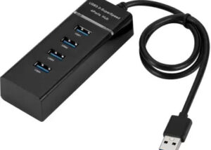USB 3.0 Hub 4 Port 1.2m Cable , Portable Data Board for PC, Laptop , Mac , iMac, MacBook Pro Air, Ultrabooks, Tablet, Laptop, Windows, Mac OS and Linux
