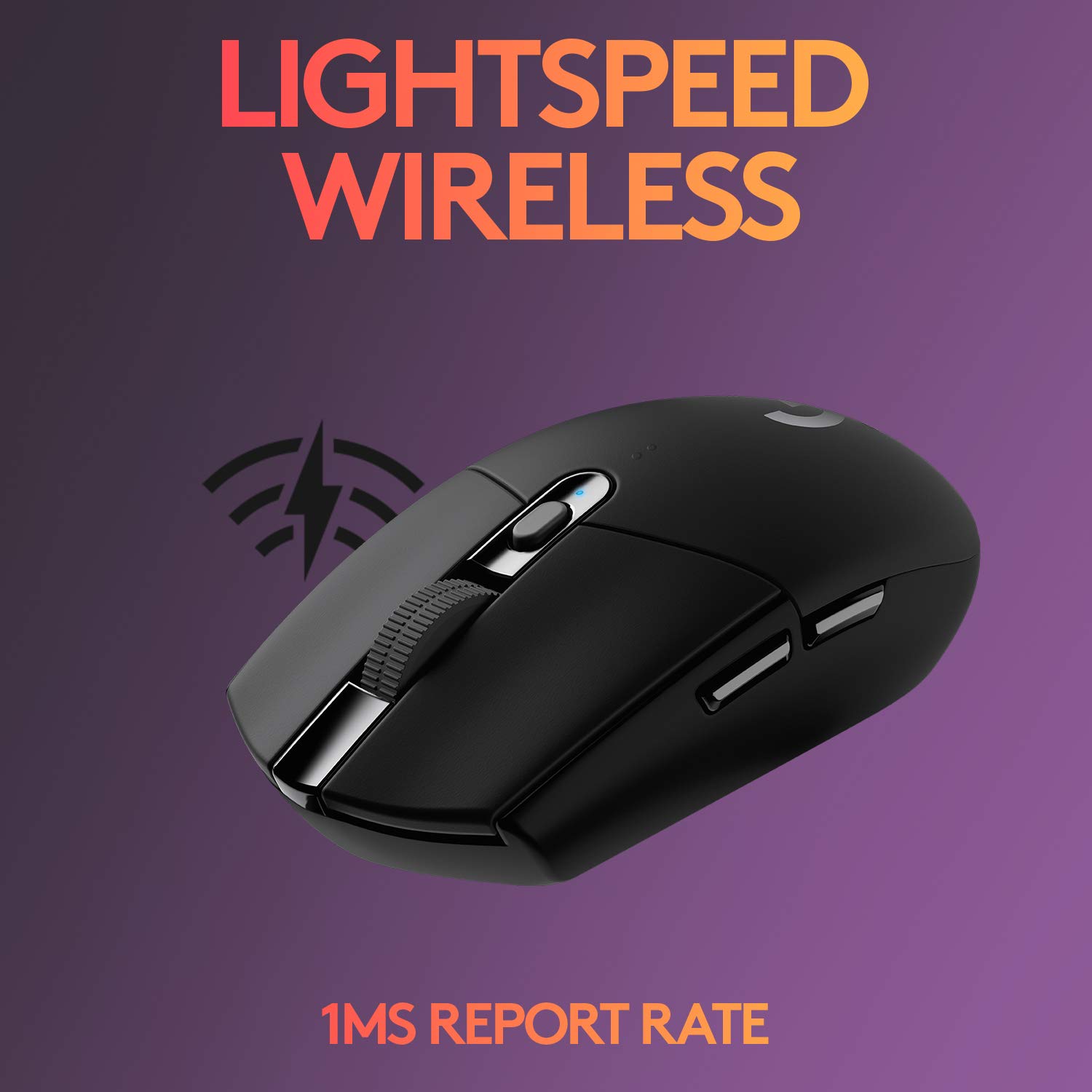 Ultra-fast LIGHTSPEED Wireless technology gives you a lag-free gaming experience. G304 delivers incredible responsiveness and reliability with a super fast 1 ms report rate for competition-level performance.