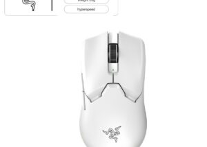 Razer Viper V2 Pro Optical Wireless Gaming Mouse, 70G Max Acceleration, Up To 80 Hours Battery Life, 30000 DPI Max Sensitivity, 5 Programmable Buttons, 30K Optical Sensor, White | RZ01-04390200-R3G1