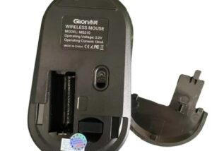GLION WIRELESS MS268 2.4 Ghz Wireless Optical Computer Mouse with USB Nano Receiver, Black Compatible with Windows 2000, XP, Vista, 7, 8, and 10