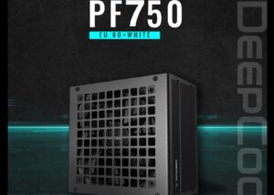DeepCool 750W 12V Power Supply PSU PF750 ATX , 80 Plus Standard Certification, Active PFC + Double Tube Forward 750Watts, 5% Efficiency, 120mm Fan Size