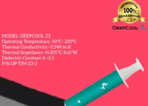 DeepCool Z3 High Performance Thermal Compound 1.5 Gram Tube for CPU GPU Cooling | DP-TIM-Z3-2 , Thermal Paste , Thermal Grease