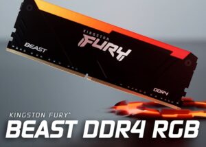Kingston Fury Beast RGB RAM 8GB 3600MT/s DDR4 CL17 DIMM Computer Memory KF436C17BB2A/8 . Intel XMP Certified and XMP-Ready Plug N Play at 2666MT/s