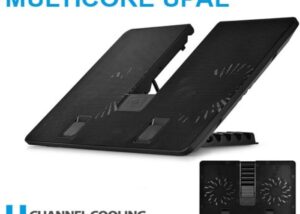 DeepCool U-PAL U Shape Design Notebook Laptop Cooler, Up to 15.6" Laptops , Two 14cm fans, USB 3.0 Pass-through, Angel adjustable - from Expert Zone