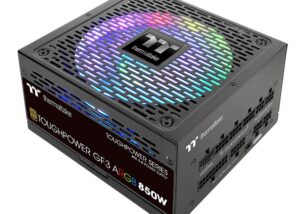 Brand Thermaltake Compatible devices Personal Computer Output wattage 850 Form factor ATX Wattage 850 watts 850W ARGB GOLD FULLY MODULAR PSU