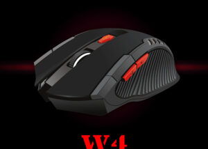 FANTECH RAIGOR W4 Wireless 2.4GHZ Pro Gaming Mouse - 2000 DPI - PIXART GAMING SENSOR - 6 BOTTONS - 3M LONG LASTING SWITCHES - BLACK & RED Wireless 2.4GHZ Gaming Mouse 6 BOTTONS