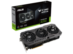 ASUS TUF GeForce RTX® 4090 OC Edition 24GB GDDR6X Gaming Graphics Card (PCIe 4.0, 24GB GDDR6X, HDMI 2.1a, DisplayPort 1.4a) - Ada Lovelace arch, ray tracing - Military-grade capacitors, durable power rail - BLACK - OPEN BOX ASUS TUF GeForce Gaming RTX 4090 OC 24GB
