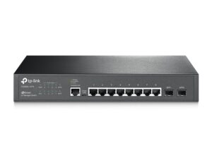 TP-Link Jetstream T2500G-10TS (TL-SG3210) 8 Port Gigabit L2 Managed Switch, 2 SFP Slots, Rackmount, Support L2/L3/L4 QoS, IGMP and Link Aggregation, IPv6 and Static Routing Gigabit L2 Managed Switch SFP Slots
