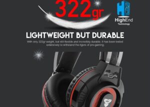Fantech HG17S Visage II RGB Gaming Headset Headphones with Noise Cancelling Mic for PC and laptop , 2 JACKS , Over-ear  Headphones - Black RGB Gaming Headset Headphones Noise Cancelling