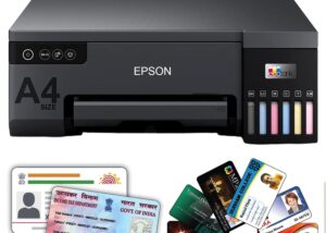 EPSON EcoTank L8050 High Volume 6 Colour A4 Photo Printer, Print 10x15cm Borderless Photos, 5.760 x 1.440 DPI Resolution, 22 ppm Print Speed, Wi-Fi Connectivity , Black