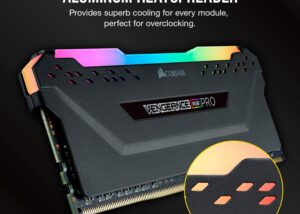 Corsair VENGEANCE RGB PRO DDR4 32GB  3200MHz CL16 288-Pin PC RAM Intel XMP 2.0 iCUE Compatible Computer Memory - Black RAM RGB DDR4 32GB 3200MHz CL16