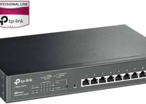 8 Port Gigabit PoE Switch Managed TP-Link 8 Port Gigabit PoE Switch | 8 PoE+ Ports @116W, w/2 SFP slots | Smart Managed | Limited Lifetime Protection | Support L2/L3/L4 QoS, IGMP and Link Aggregation (T1500G-10MPS)