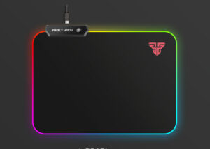 FANTECH MPR351s FIREFLY RGB Gaming Mouse Pad - Micro USB connection - Fine Precision Fabric Surface - 4 RGB EFFECTS & 7 COLOR PRESETS - Non-slip Rubber Base - 350mm x 250mm x 3mm - BLACK RGB Gaming Mouse Pad Precision Fabric
