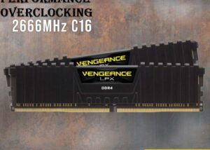 Corsair VENGEANCE® LPX 32GB (2 x 16GB) DDR4 DRAM 2666MHz C16 Memory Kit - designed for high-performance overclocking - Black Overclocking 32GB DDR4 DRAM 2666MHz C16