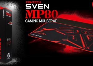 FANTECH MP80 Sven Premium Professional Gaming Mouse Pad - Size 800x300x3 For Keyboard & Mouse - Non-Slip Base - Sealed Edges - Heavily Textured Wave Surface Professional Gaming Mouse Pad XL