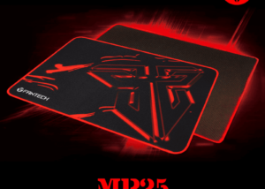 FANTECH MP25 Sven Premium Professional Gaming Mouse Pad - Size 250×210mm For Keyboard & Mouse - Non-Slip Base - Sealed Edges - Heavily Textured Wave Surface - BLACK Professional Gaming Mouse Pad BLACK