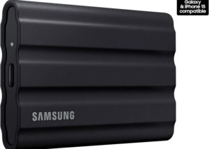 SAMSUNG T7 Shield 1TB SSD , up to 1050MB/s, USB 3.2 Gen2, Rugged, IP65 Rated, for Photographers, Content Creators and Gaming, Portable External Solid State Drive , Black - OPEN BOX 1TB 1050MB/s USB 3.2 Gen2 SSD