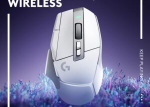Logitech G502 X Lightspeed Wireless Gaming Mouse - LIGHTFORCE hybrid optical-mechanical switches, HERO 25K gaming sensor, compatible with PC - macOS/Windows - White Logitech Lightspeed White Wireless Gaming Mouse