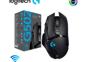 Logitech G502 Lightspeed Wireless Gaming Mouse with Hero 25K Sensor, PowerPlay Compatible, Tunable Weights and Lightsync RGB - Black Logitech G502 Lightspeed Wireless Gaming Mouse