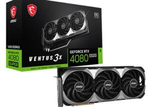 MSI Gaming RTX 4080 Super 16G Ventus 3X OC Graphics Card (NVIDIA RTX 4080 Super, 256-Bit, Boost Clock: 2595 MHz, 16GB GDRR6X 23 Gbps, HDMI/DP, Ada Lovelace Architecture) MSI Gaming RTX 4080 16G OC