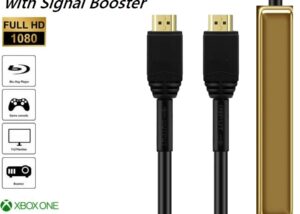 High-Speed HDMI to HDMI Cable 30 Meter  with Signal Booster, Support 3D 4K/60Hz 1080p 720p Compatible with Camera, Camcorder, Tablet and Graphics/Video Card, Laptop High-Speed HDMI Cable With Signal Booster