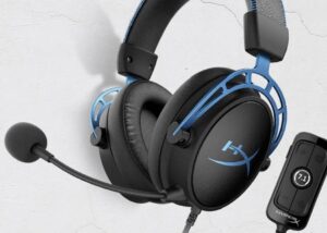 HyperX Cloud Alpha S - PC Gaming Headset, 7.1 Surround Sound, Adjustable Bass, Dual Chamber Drivers, Chat Mixer, Breathable Leatherette, Memory Foam, and Noise Cancelling Microphone - Blue HyperX Cloud 7.1 PC Gaming Headset