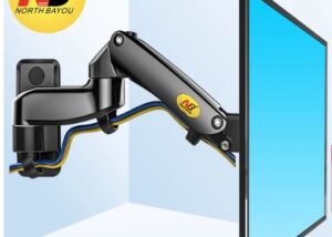 Wall Mount Bracket Dual Arm S320 3-12kg 75x75 100x100 Aluminum Gas Spring -  360 Degree Rotate - Monitor Dual Arm  For 17"-35" LCD Screen Gas Spring Wall Mount for 17"-35" Screen