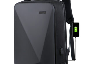 Laptop Backpack 17.3" Anti-Theft Pin Lock - Waterproof  - Shockproof - USB Charging Port - 30X17X44cm -   Suitable For College , Travel , Gaming Pack , Student Schoolbag - BLACK Laptop Backpack 17.3" Anti-Theft Pin Lock