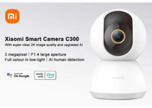 Xiaomi Smart Camera C300– CCTV Security Surveillance – 2K Clarity, 360° Vision, AI Human Detection, F1.4 Large Aperture and 6P Lens, Enhanced Color Night Vision in Low Light, Full Encryption for Privacy Protection, White Smart Camera 2K CCTV Security Surveillance