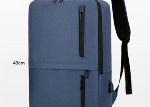 Laptop Backpack  Business / Travel  | USB Charging Port | Holds Up to 15.6" Laptops & Tablets | Waterproof | Anti-theft Pockets | Lightweight | Organized Compartments Slim Formal Design - BLUE Slim Formal Organized BLUE Laptop Backpack