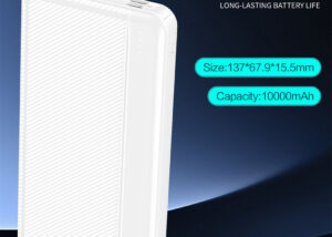 KAKUSIGA-10000-WHITE KAKUSIGA Portable Charger Power Bank 10000mAh KAKUSIGA Portable Charger Power Bank 10000mAh Ultra Slim Portable Phone Charger with USB C Input & 2 Output Backup Charging External Battery Pack Compatible with iPhone & Android Phone - WHITE
