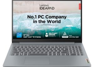 Laptop 12TH GEN RAM 16GB Lenovo IdeaPad Slim 3 | Intel Core i5-12450H 15.6" (39.6cm) FHD |512GB SSD| DOS |Arctic Grey| 83ER00BKIN Laptop 12TH GEN RAM 16GB Lenovo