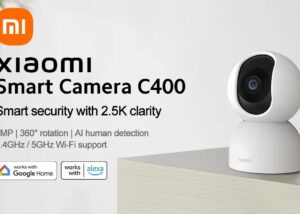 Smart Security Surveillance Camera Xiaomi Smart Camera C400 Smart Security Surveillance Camera with 2.5K clarity 4MP | 360° rotation | AI human detection | 2.4GHz / 5GHz Wi-Fi support  | Night Vision | Privacy Encrypted |Real-time two-way voice calling