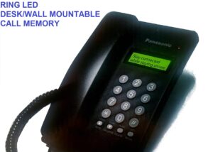 KX-TS401SXB PANASONIC INTEGRATED TELEPHONE SYSTEM WITH LCD PANASONIC INTEGRATED TELEPHONE SYSTEM WITH LCD ; CALLER ID , RING LED , DESK/WALL MOUNTABLE , INCOMING/OUTGOING MEMORY