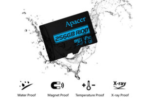 AP256GMCSX10U8-R Apacer V30 A2 Micro SD Card 256GB 100 MBs Apacer V30 A2 Micro SD Card 256GB 100 MB/s ,  Class 10 , 100 MB/s Reading Speed , 80 MB/s Writing Speed , Waterproof , Magnet-Proof ,  X-Ray Proof , Suitable for drones, sports cameras, 360-degree cameras