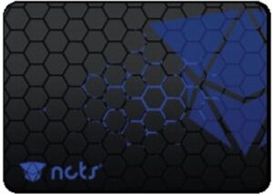 NCT-BLUE-PAD Large Size Precision Type Gaming Mouse Pad NCTS Large Size (440mm x  350mm x 4mm) Hexagonal Print , Precision Type Gaming Mouse Pad with Stitched Embroidery Edge, Premium-Textured Mouse Mat with Thick Non-Slip Rubber Base , Indigo &  Black
