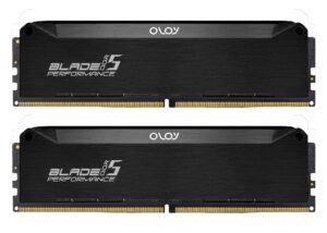 ND5U1660306BRLDA OLOy Blade RAM Kit 32GB DDR5 6000 CL30 OLOy Blade RAM Kit 32GB (2 x 16GB) 288-Pin PC RAM DDR5 6000 (PC5 48000) CL30 1.40V Desktop Memory Model ND5U1660306BRLDA - Intel XMP 3.0 / AMD EXPO- Black Hairline