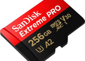 SDSQXCD-256G-GN6MA SanDisk 256GB Extreme PRO microSD UHS-I Card SanDisk 256GB Extreme PRO® microSD™ UHS-I Card with Adapter C10, U3, V30, A2, 200MB/s Read 140MB/s Write SDSQXCD-256G-GN6MA