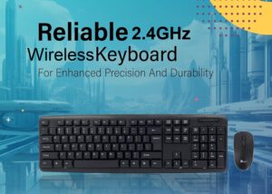 MOU-POP-WIREL-CM Wireless Keyboard and Mouse Combo mouschi Pop Combo USB 2.4 GHz Wireless Computer Keyboard & Mouse - Wireless Range up to 10 meters , Full Size Keyboard 104-keys, Foldable Stands - Compatible with Windows, Mac and Linux - English & Arabic full keyboard