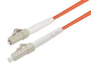 LC-LC-10M Fiber Optic Patch Cable 10M LC LC Simplex Fiber Optic Patch Cable, 10M LC-LC Simplex Fiber Cable 3.0mm OM1 Multimode - LC/UPC-LC/UPC 50/125um Fiber Optic Cable Cord - Orange
