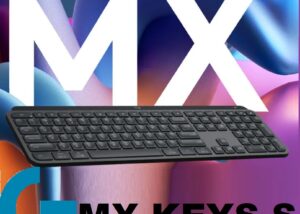920-011600 Logitech MX Keys S Wireless Keyboard Advanced Logitech MX Keys S Wireless Keyboard Advanced Illuminated, For Business, 10m Range, Bluetooth or USB Receiver Connectivity, Perfect Stroke Keys, Compatible With macOS / Linux / Android / iOS | Space Grey