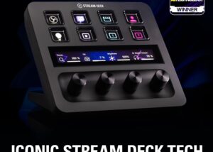 10GBD9901 Elgato USB-C Stream Deck Plus Audio Mixer Elgato USB-C Stream Deck +, Audio Mixer, Production Console and Studio Controller for Content Creators, Streaming, Gaming, with Customizable Touch Strip dials and LCD Keys, Works with Mac and PC
