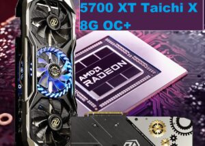 ASROCK-RX5700XT-USED AMD Radeon RX 5700 XT TAICHI X 8G OC ASRock Radeon RX 5700 XT TAICHI X 8G OC+ | 8GB GDDR6 256-Bit | PCI Express 4.0 Video Card  | 2025 MHz Boost | 2560 Stream Processors | 2 x HDMI 2.0b , 4 x DisplayPort 1.4 with DSC 1.2a | AMD Radeon RX 5700 XT GPU 