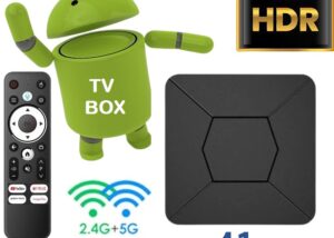 SET-TOP-TV-BOX Android 11 4K HDR TV Box with Remote Control SET-TOP Android 11.0 4K HDR TV Box with Remote Control | Amlogic S905 Quad Core RAM 2GB ROM 8GB | Dual WiFi 2.4G/5.8G | Bluetooth Voice Remote Control | USB3.0, TF Card, HDMI, Ethernet 