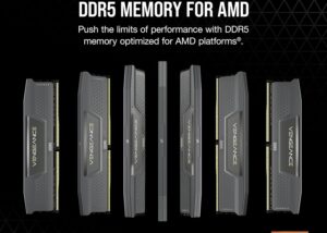 CMK32GX5M2D6000Z36 DDR5 RAM 32GB Kit 6000MHz CL36 AMD EXPO CORSAIR VENGEANCE DDR5 RAM 32GB Kit (2x16GB) 6000MHz CL36 AMD EXPO iCUE Compatible Computer Memory - Gray (CMK32GX5M2D6000Z36)
