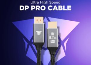 DisplayPort Cable DP80 UHD 18K HDR DSC NCTS-DP-1.5M DisplayPort Cable DP80 UHD 2.1V 18K HDR DSC NCTS VESA Certified 80 Gbps DisplayPort 2.1 Cable 1.5 m, DP80 Cable with 16K 60 Hz, 8K 240 Hz, 4K 240 Hz Black with FreeSync, G-SYNC and HDR, DSC  for Gaming Monitor, PC, RTX 4080/4090, RX 7900