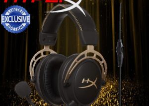 CLOUD-ALPHA-NOBOX HyperX Cloud Alpha Gold Gaming Headset AUX HyperX Cloud Alpha Gold " Limited Edition"  Wired PC Gaming Headset - Adjustable Bass, 50mm Dual Chamber Drivers, 3.5mm Port ,  Detachable Noise Cancelling Microphone , Discord Certified – PC, PS4, Xbox OneTM 