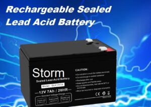 UPS-BAT-STORM-7A 12V 7Ah Rechargeable Sealed Lead Acid Battery Storm 12V 7Ah Rechargeable Sealed Lead Acid Battery , F2 Terminal Type , Maintenance- free & Spill proof  , for UPS Device, Home Alarm System, Emergency Lighting System, etc.