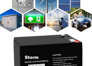 UPS-BAT-STORM-7A 12V 7Ah Rechargeable Sealed Lead Acid Battery Storm 12V 7Ah Rechargeable Sealed Lead Acid Battery , F2 Terminal Type , Maintenance- free & Spill proof  , for UPS Device, Home Alarm System, Emergency Lighting System, etc.